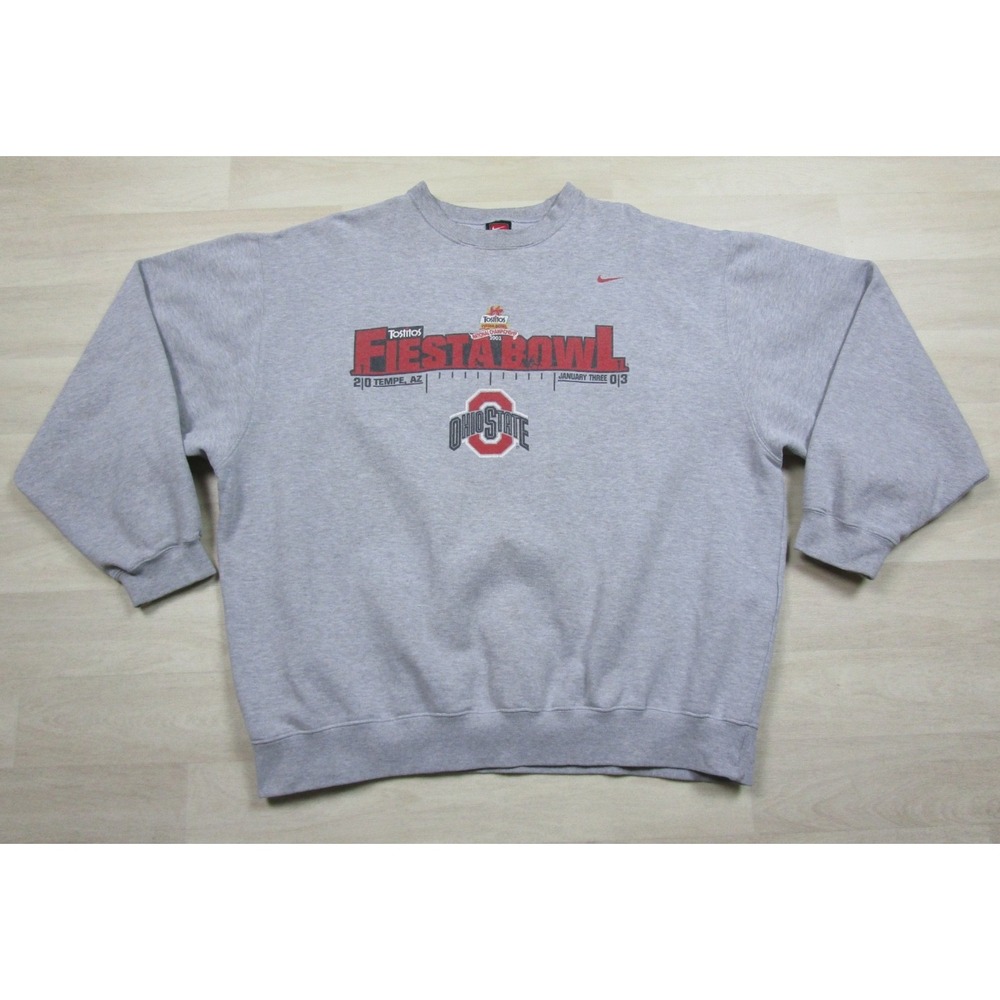 Vintage Nike Team Ohio State Buckeyes Crewneck Sweatshirt (XXL) 2003 Fiesta Bowl